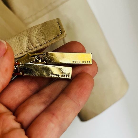 Hugo Boss cream leather jacket Size 6 - Picture 7 of 7